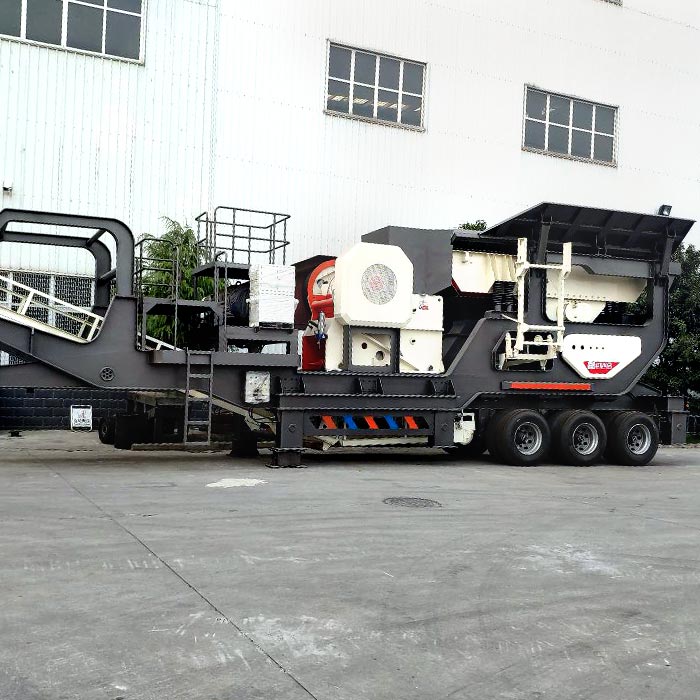 轮胎式颚破移动站